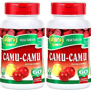Kit 2 Camu-Camu Unilife 60 cápsulas - Vegano