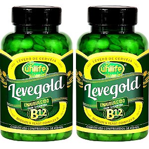 Kit 2 Levegold + B12 Unilife 450 Comprimidos - Vegano