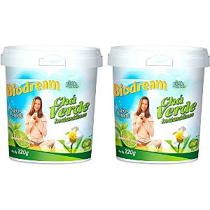Kit 2 Chá Verde Instantâneo Sabor Limão Unilife 220g