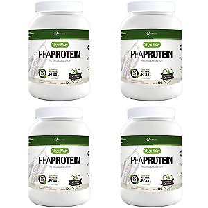 Kit 4 Pea Protein Natural VeganWay 900g - Vegano