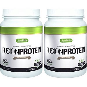 Kit 2 Fusion Protein Natural VeganWay 900g - Proteína Vegana