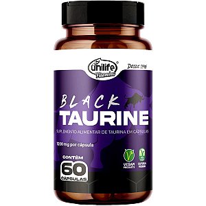 Black Taurine (Taurina) 1000mg Unilife 60 cápsulas - Vegano