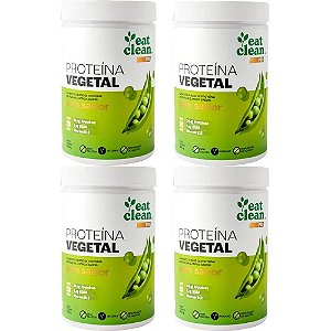 Kit 4 Vegan Protein Sem Sabor Eat Clean 600g - Proteína Vegana