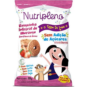 Rosquinha Sem Açúcar Morango Show Da Luna Nutripleno 30g