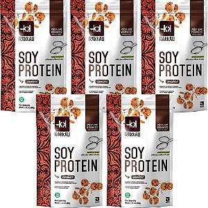 Kit 5 Soy Protein Cookies Rakkau 600g Vegano - Proteína Soja