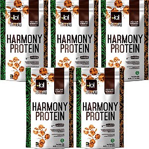 Kit 5 Harmony Protein Cookies Rakkau 600g Vegano - Proteína