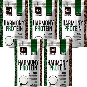 Kit 5 Harmony Protein Coco Rakkau 600g - Vegano - Proteína