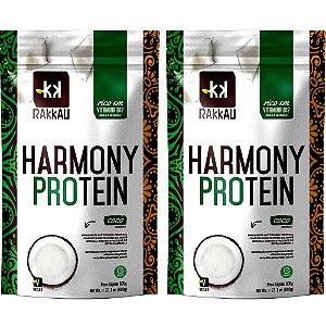 Kit 2 Harmony Protein Coco Rakkau 600g - Vegano - Proteína