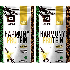 Kit 2 Harmony Protein Baunilha Rakkau 600g Vegano Proteína