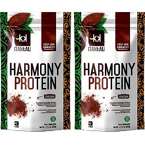 Kit 2 Harmony Protein Cacau Rakkau 600g - Vegano - Proteína