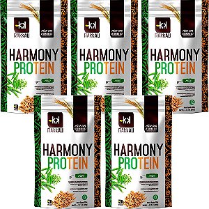 Kit 5 Harmony Protein Natural Rakkau 600g Vegano - Proteína
