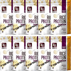 Kit 10 Rice Protein Açaí Banana Rakkau 600g Vegano Proteína