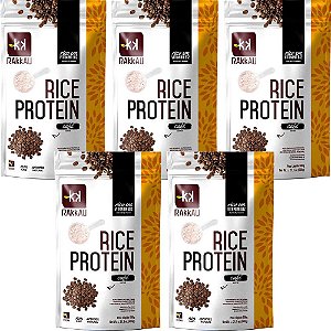 Kit 5 Rice Protein Café Rakkau 600g Vegano - Proteína Arroz