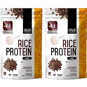 Kit 2 Rice Protein Café Rakkau 600g - Vegano - Proteína