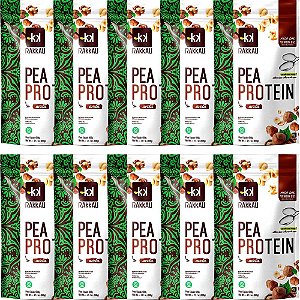 Kit 10 Pea Protein Avelã Rakkau 600g - Vegano - Proteína