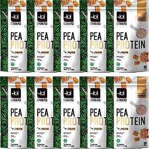 Kit 10 Pea Protein Paçoca Rakkau 600g - Vegano - Proteína