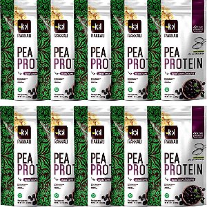 Kit 10 Pea Protein Açaí e Banana Rakkau 600g Vegano Proteína