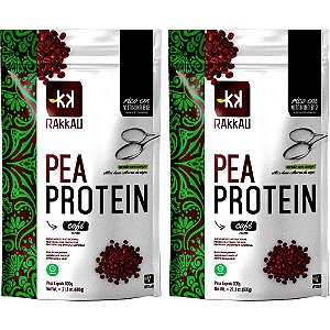 Kit 2 Pea Protein Café Rakkau 600g - Vegano - Proteína