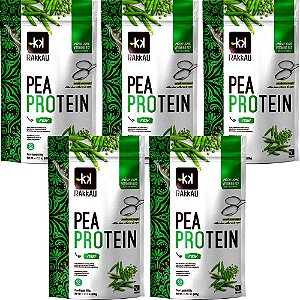 Kit 5 Pea Protein Natural Rakkau 600g - Vegano - Proteína