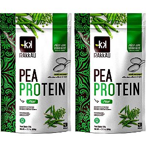 Kit 2 Pea Protein Natural Rakkau 600g - Vegano - Proteína