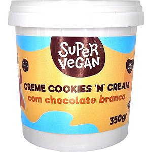 Creme Cookies 'N' Cream Choc. Branco Super Vegan 350g - Vegano