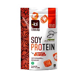 Soy Protein Caramelo E Flor Sal Rakkau 600g Vegano Proteína