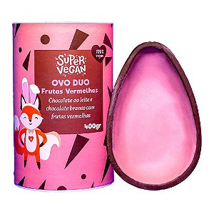 Ovo de Páscoa Duo Frutas Vermelhas Super Vegan 400g