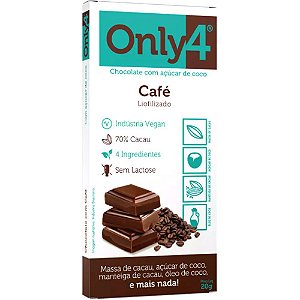Chocolate Only4 Café Tudo Zero Leite 20g