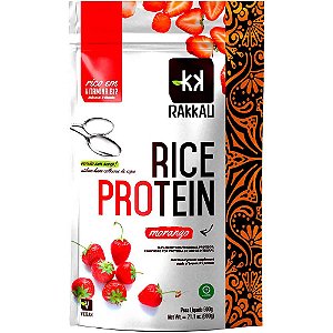 Rice Protein Morango Rakkau 600g - Vegano - Proteína Arroz