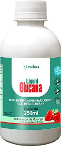 Liquid Glucana + Vitaminas Sabor Morango Invebra 250ml