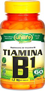 Vitamina B1 Tiamina Unilife 60 cápsulas - Vegano