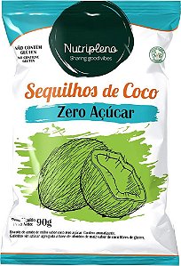 VAL: 30/06/2024 Sequilhos Sem Glúten e Sem Açúcar Sabor Coco Nutripleno 90g
