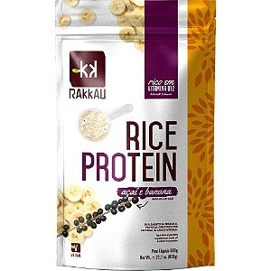 Rice Protein Açaí E Banana Rakkau 600g Vegano Proteína Arroz