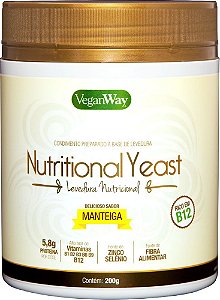 Nutritional Yeast Em Pó Sabor Manteiga VeganWay 200g
