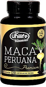 Maca Peruana Premium Unilife 120 cápsulas de 550mg