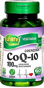 Coenzima CoQ-10 Ubiquinona 100mg Unilife 60 cápsulas - Vegano