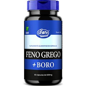 Feno Grego + Boro Unilife 60 cápsulas