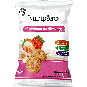 VAL: 10/10/2025 - Rosquinha Morango Sem Glúten Nutripleno 30g