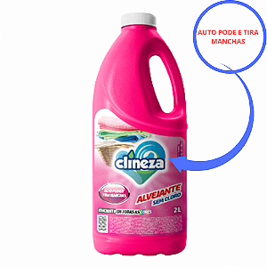 Alvejante Líquido Tira Manchas  Sem Cloro Clineza 2 Litros