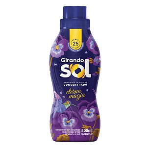 Amaciante Concentrado Puro Carinho 500ml Girando Sol | Maciez e Perfume Duradouro