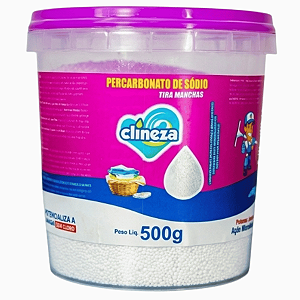 Percarbonato de Sódio Tira Manchas 500g Clineza Remove Manchas Odores higieniza profundamenteente