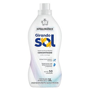 Amaciante Concentrado Coco e Baunilha 1L Girando Sol – Rende Até 50 Lavagens