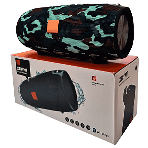 Caixa de Som Bluetooth Portátil Xtreme Camuflada | Som Potente e Conexão Sem Fio