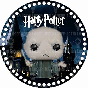 Base MDF Fio de Malha Crochê Redonda Estampada Harry Potter - Voldemort - Tom Marvolo Riddle