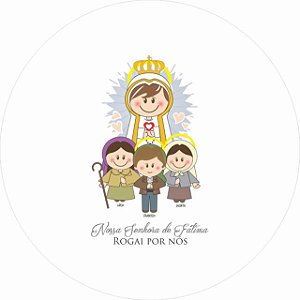 Santinhos - Nossa Senhora de Fátima com Pastorinhos