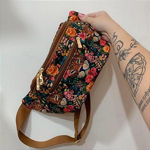 Pochete Onça e Flores