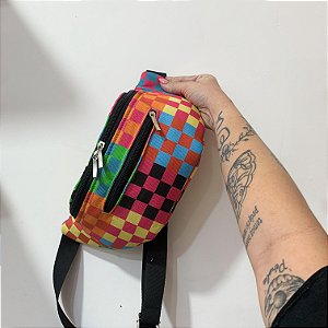 Pochete Quadriculado Colorido