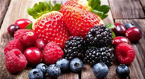 Frutas Vermelhas Inteiras e Congeladas - 1kg