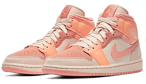 Air Jordan 1 Mid "Apricot Orange" -  Linha exclusiva