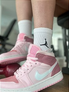Air Jordan 1 Mid - Digital Pink - Linha exclusiva
